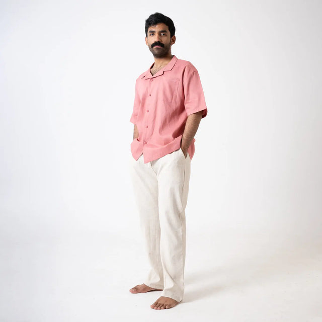 Pink Linen Shirt Palette Linen