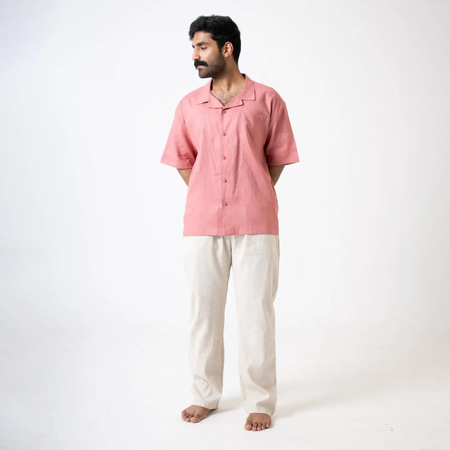 Pink Linen Shirt Palette Linen