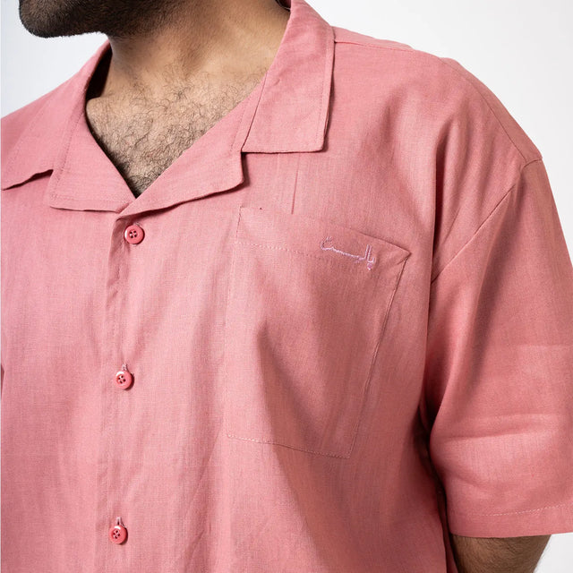 Pink Linen Shirt Palette Linen