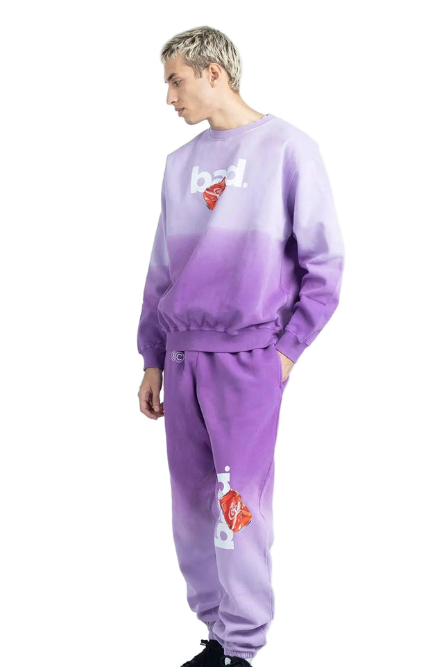 PURPLE BAD GRADIENT SWEATPANTS badcompany12