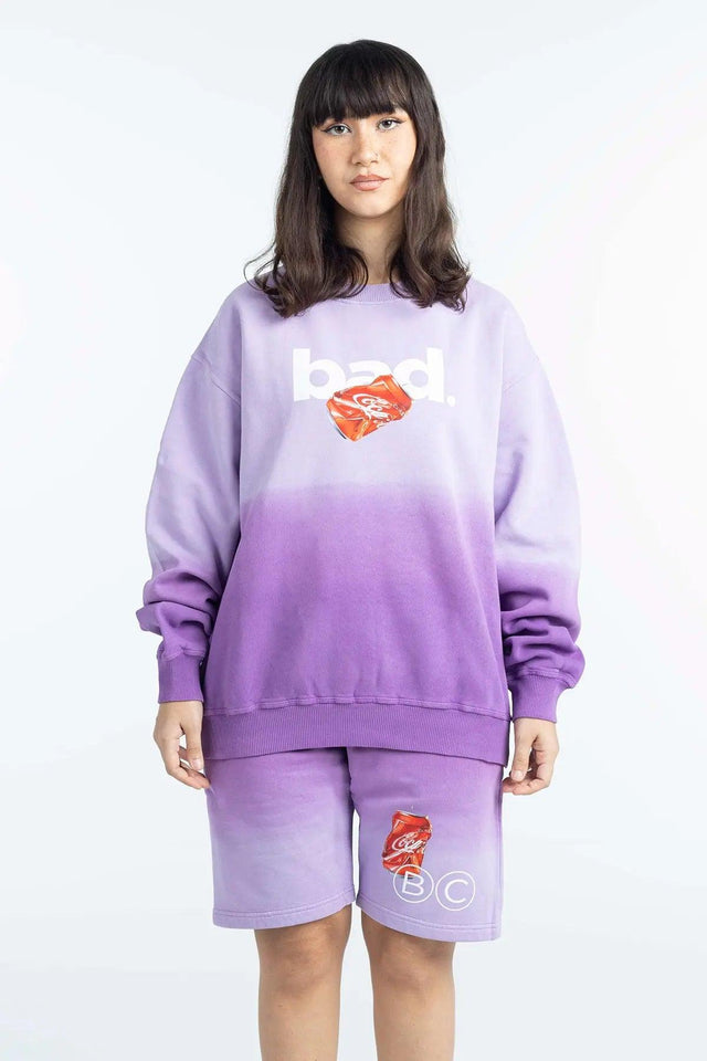 PURPLE BAD GRADIENT SHORT badcompany12