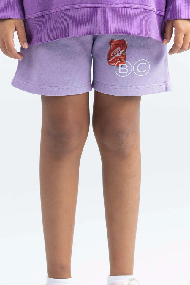 PURPLE BAD GRADIENT SHORT – KIDS badcompany12