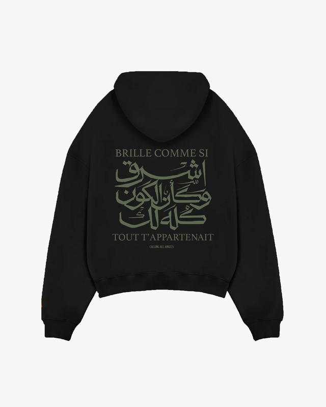Calling All Angels Black Braille Comme Si Hoodie