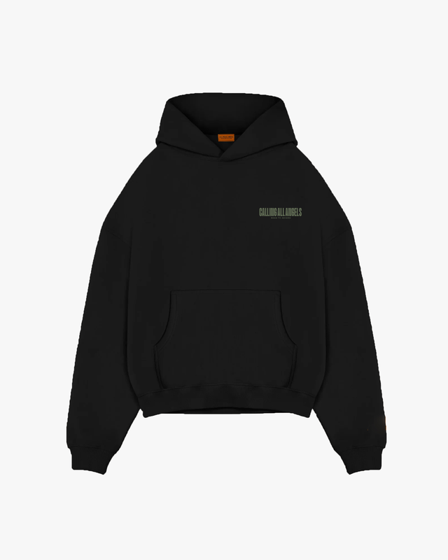 Calling All Angels Black Braille Comme Si Hoodie
