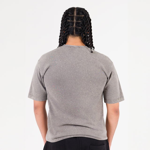 Grey Washed Other Face Logo T-shirt