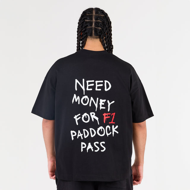 تي شيرت "أريد فلوس" تشابتر أسود