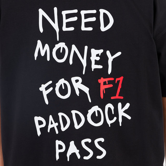 تي شيرت "أريد فلوس" تشابتر أسود