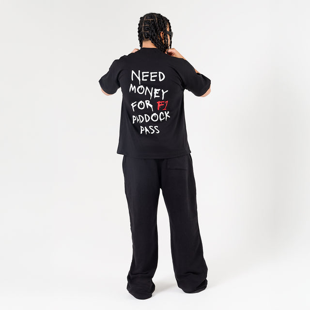 تي شيرت "أريد فلوس" تشابتر أسود