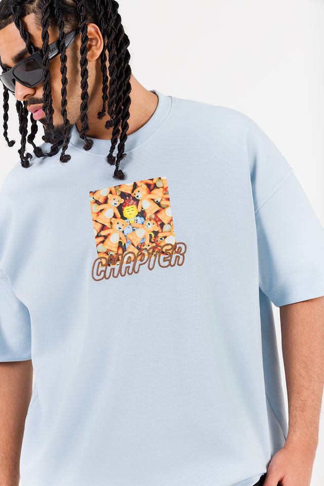 تي شيرت ليغو أزرق من تشابتر