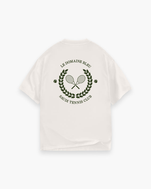 تيشيرت نادي التنس السعودي كريمي
