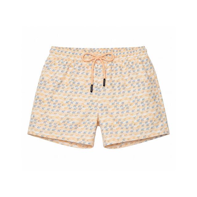Camel Print Swim Shorts from The Retail Club