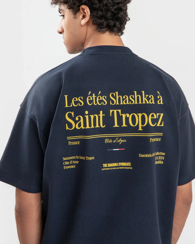 Shashka Navy Summers in Saint Tropez T-shirt