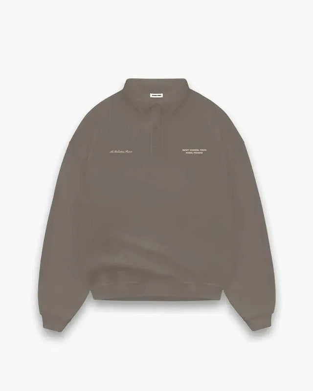 Taupe Pardon My French Sweater Shashka