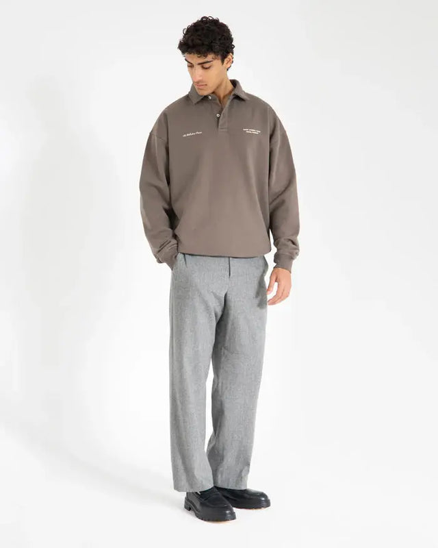 Taupe Pardon My French Sweater Shashka