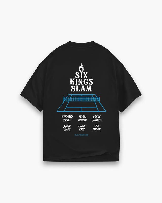 Six Kings Slam Black Tennis Court Tee