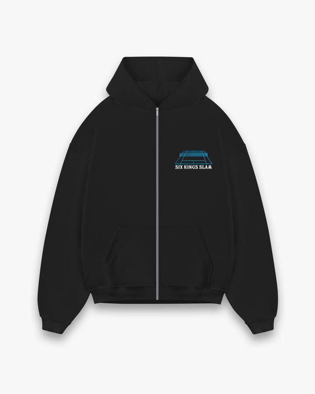 هودي سحاب ملعب تنس اسود