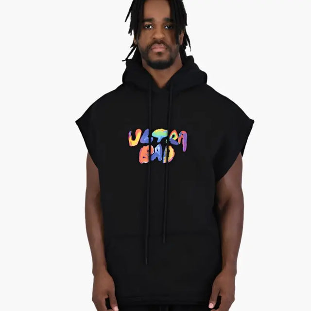ULTRA BAD Sleeveless Hoodie Black Bad Company