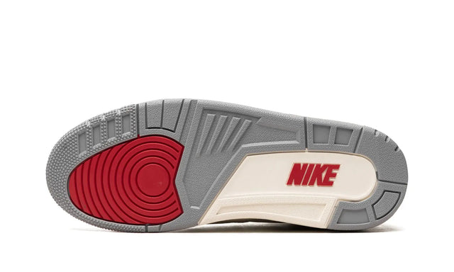 White Air Jordan 3 Cement Palette Sneakers