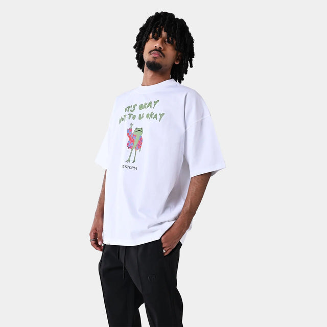White Its Ok Not To Be Okay T-shirt Dystopia