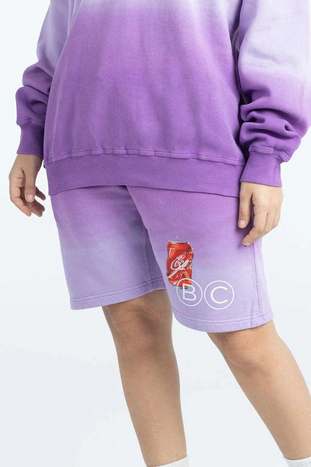 PURPLE BAD GRADIENT SHORT badcompany12