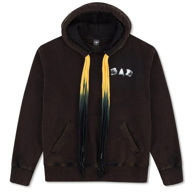 Multi Cord BAD Men Hoodie - Washed Black badcompany12