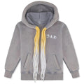 MULTI CORD-BAD HOODIE - WASHED GREY  - KIDS badcompany12