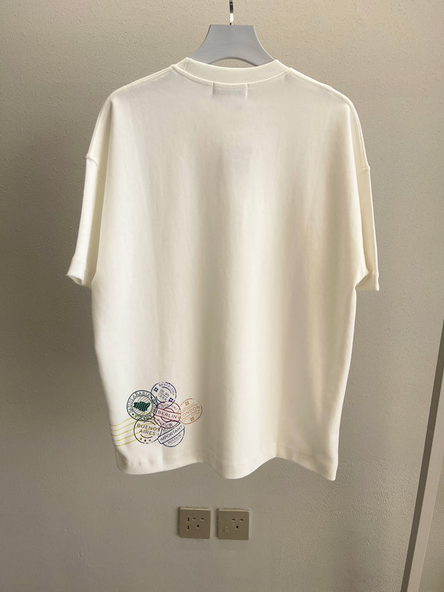 Cream Stamps T-shirt