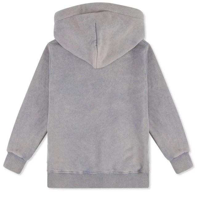 MULTI CORD-BAD HOODIE - WASHED GREY  - KIDS badcompany12