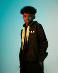 MULTI CORD-BAD HOODIE - WASHED BLACK - KIDS badcompany12