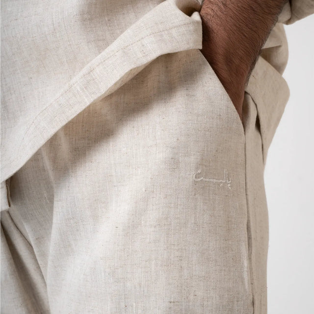 Beige Linen Shirt Palette Linen