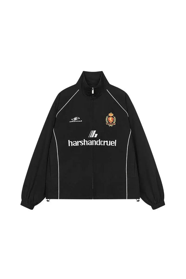 Black Football Club Coach Jacket Harsh & Cruel