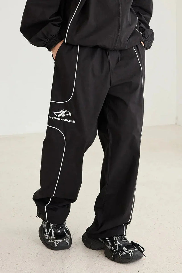 Black Football Club Track Pants Harsh & Cruel