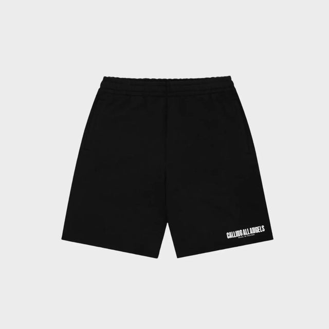 Black Logo Shorts Calling All Angels