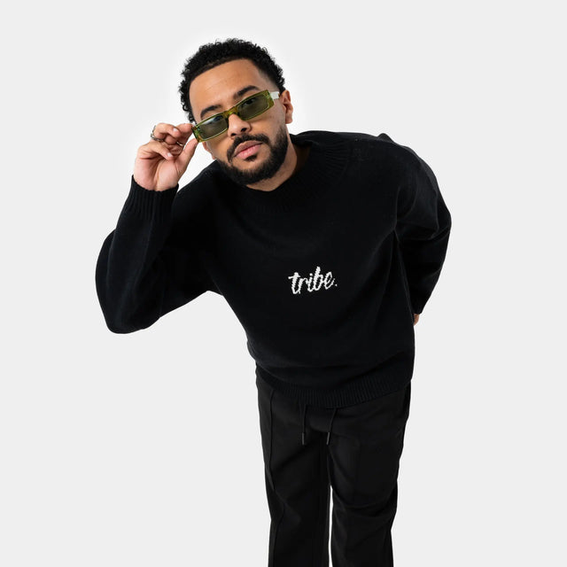 Black Logo Sweater Tribe