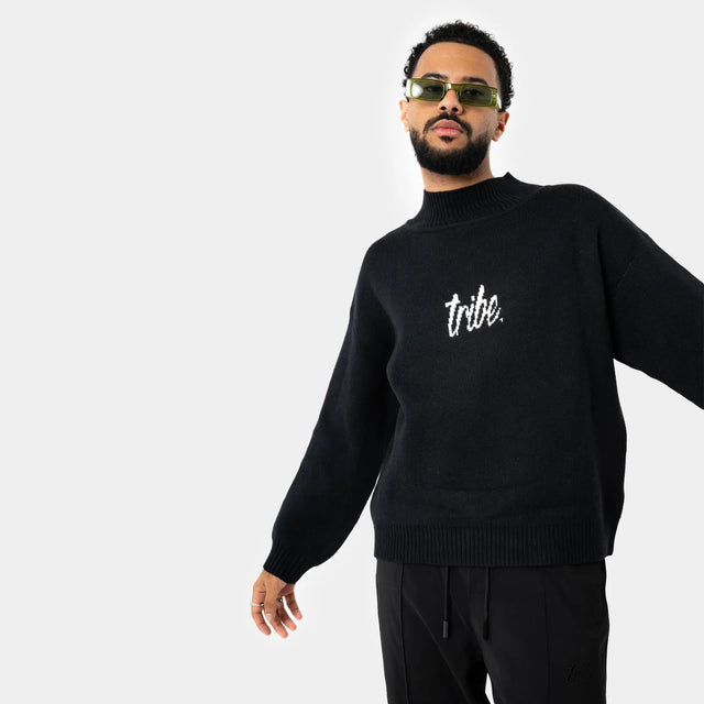 Black Logo Sweater Tribe