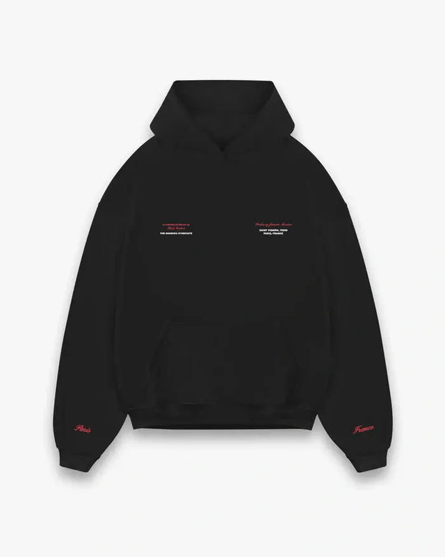 Black Pardon My French Hoodie Shashka