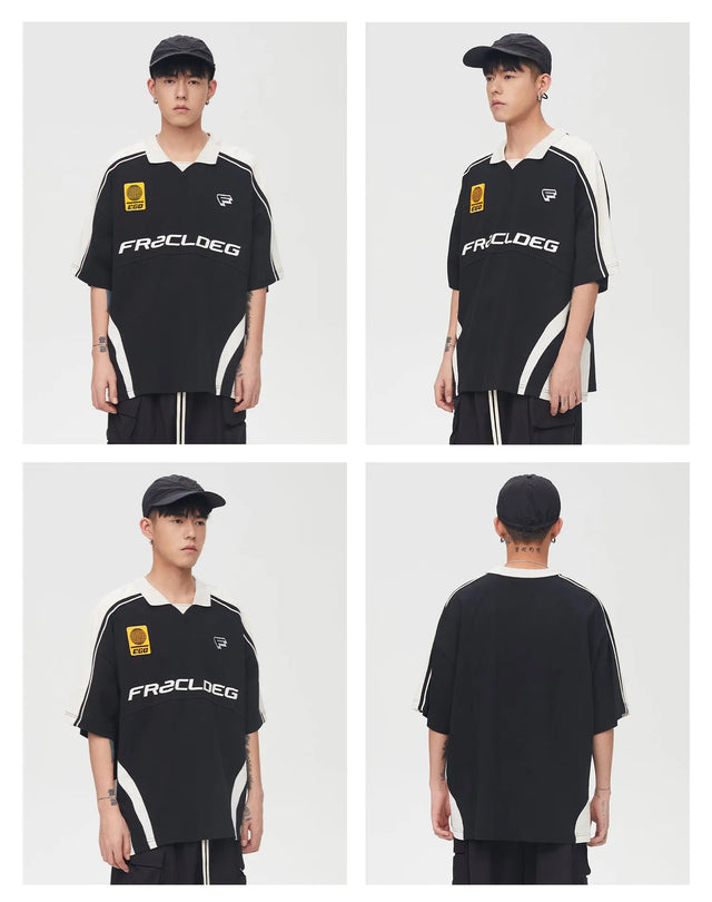 Black Polo T-shirt X Yellow Logo F2CE