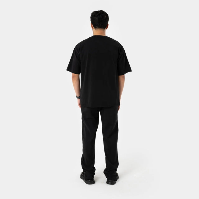 Black Stitching T-shirt Other Face