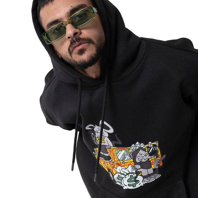 Black Van Rat Hoodie Dystopia