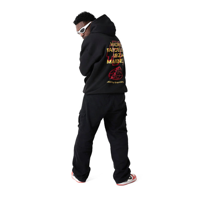 Black "Code +34" Hoodie Dystopia