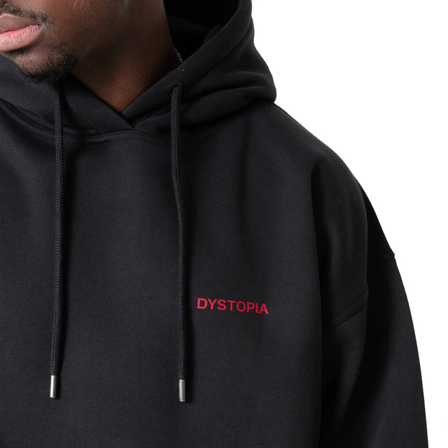 Black "Code +34" Hoodie Dystopia