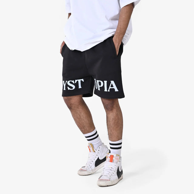 Black "Dystopia Logo" Shorts Dystopia