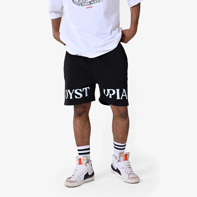 Black "Dystopia Logo" Shorts Dystopia