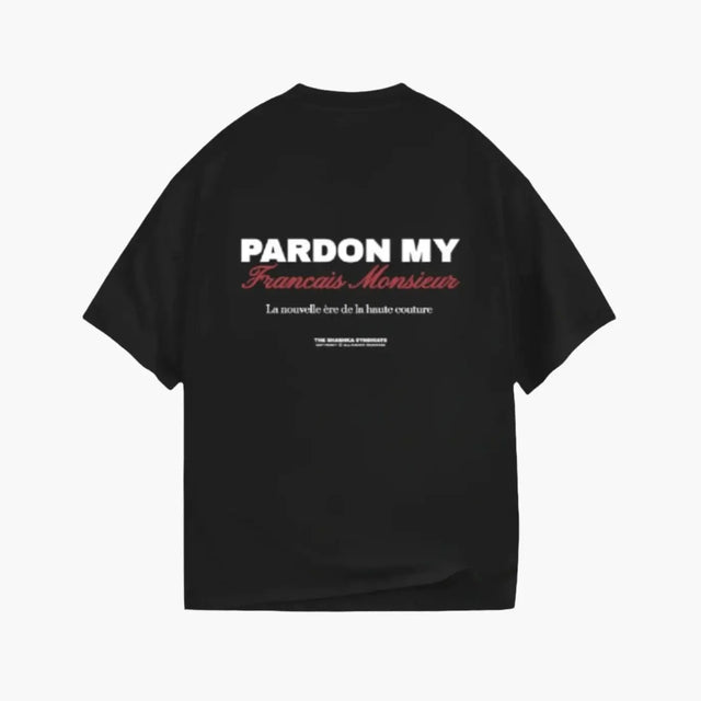 Black "Pardon My French" T-shirt Shashka