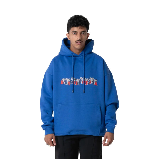 Blue Logo Rat Hoodie Dystopia