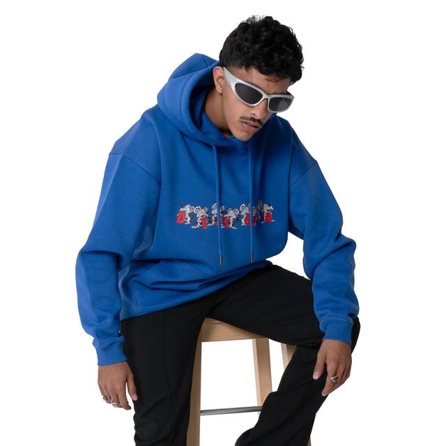 Blue Logo Rat Hoodie Dystopia