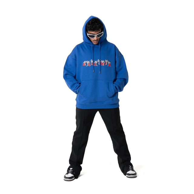 Blue Logo Rat Hoodie Dystopia