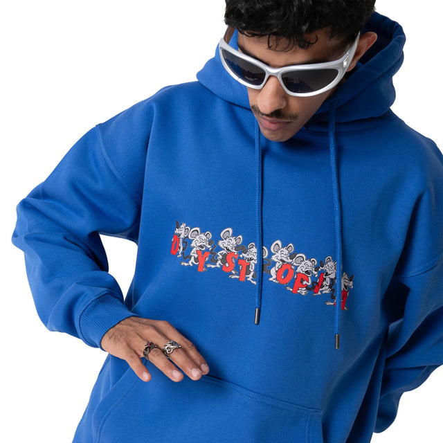 Blue Logo Rat Hoodie Dystopia