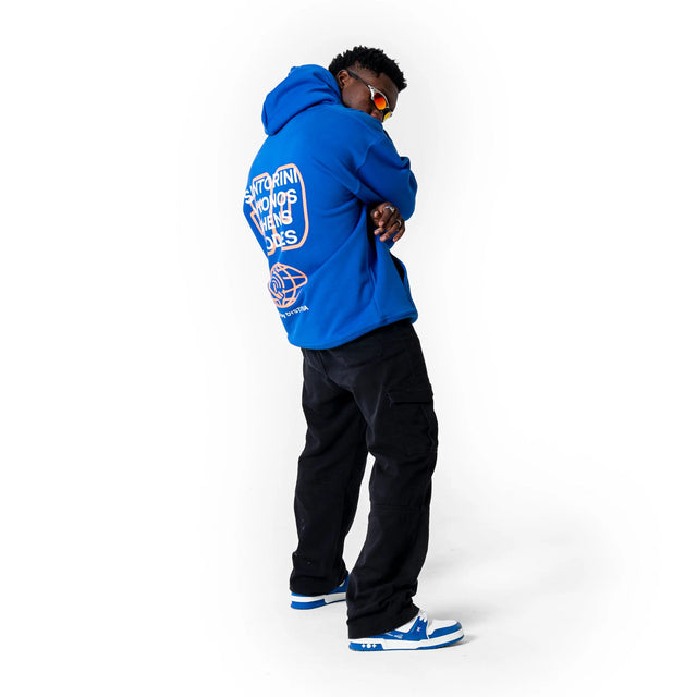 Blue "Code +30" Hoodie Dystopia