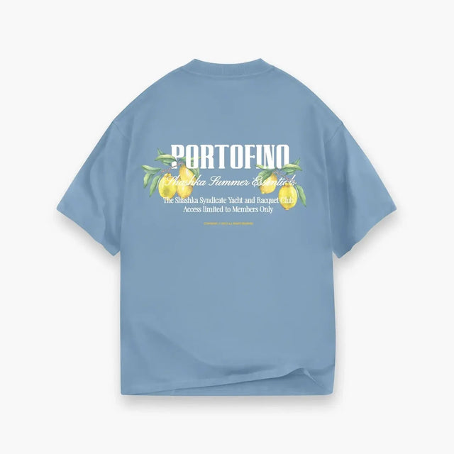 Blue "Portofino, Monaco, St Tropez" T-shirt Shashka